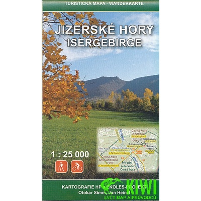 Jizerské hory Isergebirge mapa 1:25 000 - Kartografie HP