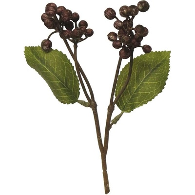 Bobule divoké vyběr x6 v tašce červená (burgundy) 18 cm