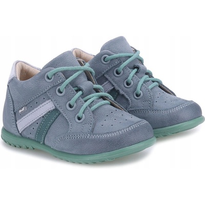 Emel kožené šněrovací dětské boty