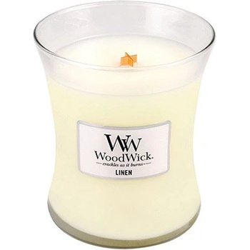 Image 1 of WoodWick Linen ароматна свещ с дървен фитил 275 гр