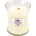 WoodWick Linen ароматна свещ с дървен фитил 275 гр