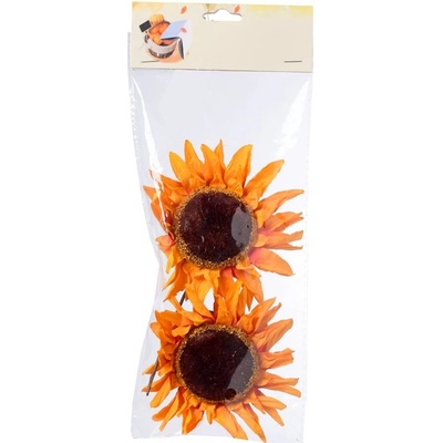 HLAVA SLNEČNICA ORANŽOVÁ S/2 10CM