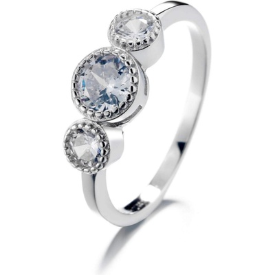 Silenti Jewelry Сребърен пръстен "Насока" - 8 - 57мм (18.1мм диам. )