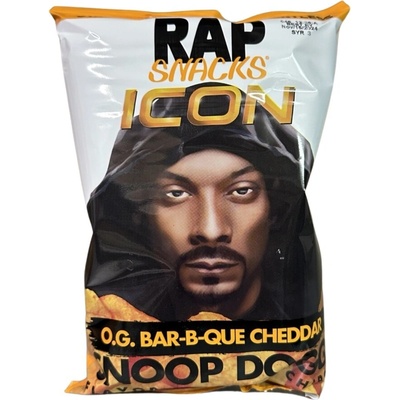 Rap Snack Rap Snacks Icon BBQ Cheddar Snoop Dogg Potato Chips 71 g