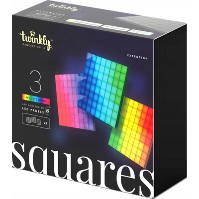 Twinkly Chytré nástěnné LED panely Square 64 diod 3 x vícebarevné
