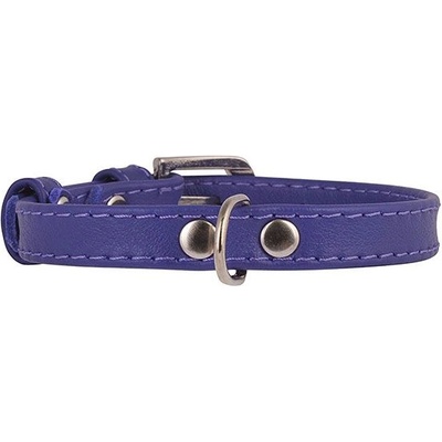 COLLAR Плосък кожен нашийник лилав 21 - 29см, 12мм