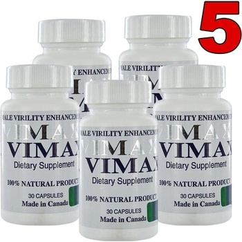 5 x Vimax капсули за уголемяване на пениса и по-добра ерекция