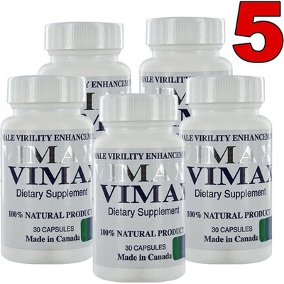 5 x Vimax капсули за уголемяване на пениса и по-добра ерекция