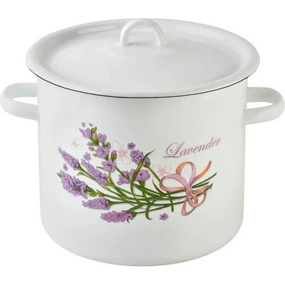 idilia 22 см (7 л. ) емайлирана тенджера с метален капак idilia разцветка Лаванда