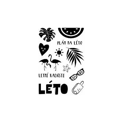 PAPERO AMO ♥ Polymerová sada razítek - Léto