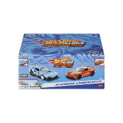 Hot Wheels Pull-back Speeders Gt Scorcher Porsche 911 Gt3 (hpr96)