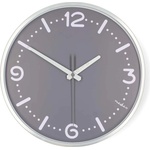 Nedis CLWA3226SS - Стенен часовник Ø 30, 5 см, 1xAA, матов хром (NE0815)