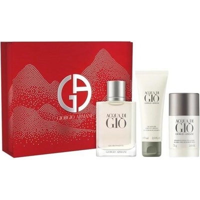 Giorgio Armani Acqua di Giò Pour Homme EDT 100 ml + sprchový gel 75 ml + deostick 75 g dárková sada