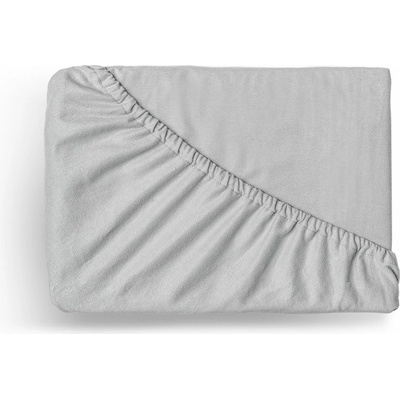 Kvalitex flanel napínacie prestieradlo svetlosivá 180x200