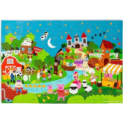 BIGJIGS TOYS Podlahové Rozprávkový príbeh 48 dielov