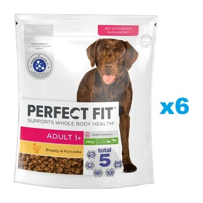 Perfect Fit Adult 1+ Adult Large bohaté na kuracie mäso 6 x 825 g