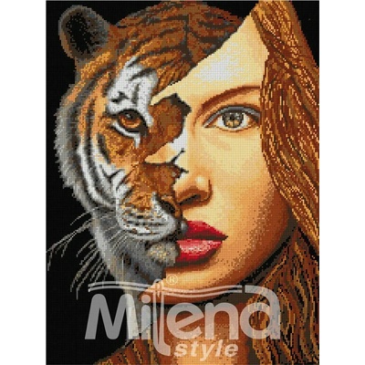 Milena Style Между два свята - гоблен със схема конци dmc 1: 1