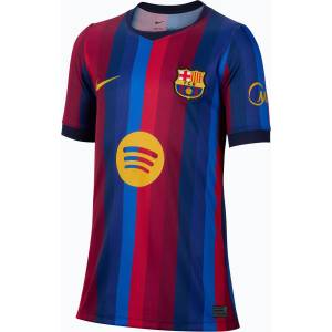 Nike Детска футболна тениска Nike FC Barcelona Dri-Fit Stadium Home deep garnet/blue void/mineral yellow