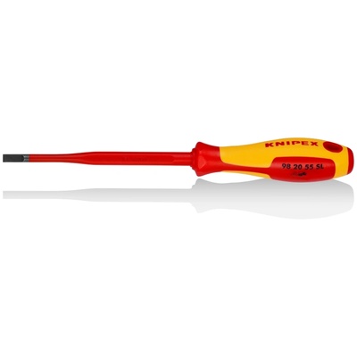 KNIPEX Отвертка шлиц 5.5 Slim, VDE 1000V жълто-червена ръкохватка (K982055SL)