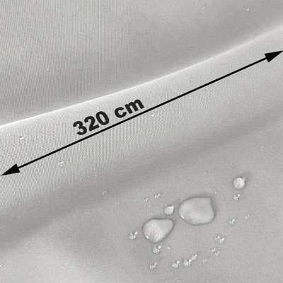 Nepremokavá látka Oxford Teflon, šírka 320 cm, svetlo-šedá