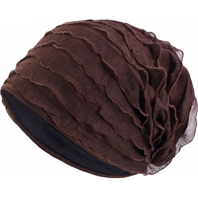 turban čepice hnědá