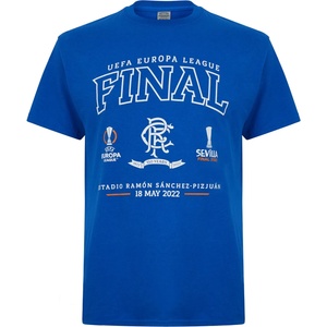 Castore Тениска Castore Rangers Europa League Final T-Shirt - Blue