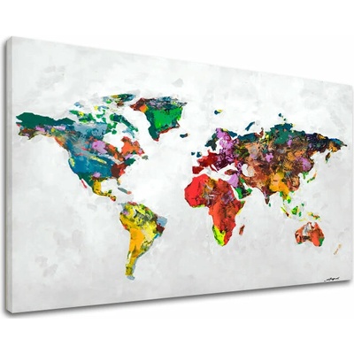 Obraz na plátne MAPA SVETA 110x70 cm