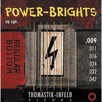 Thomastik struny E-kytaru Power Brights Series sada 009 heavy