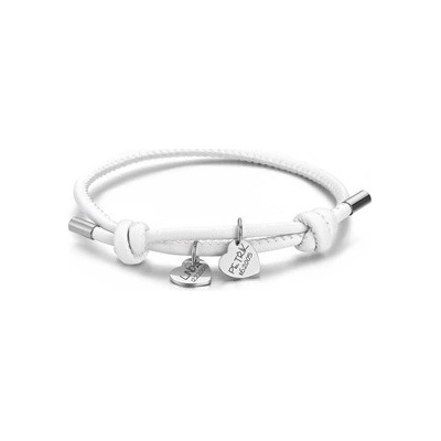 Šperky4U personalizovaný kožený náramek se srdíčky OPA1832-ST