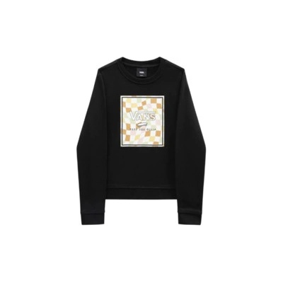 Vans Wavy Check Box Logo Crew čierna