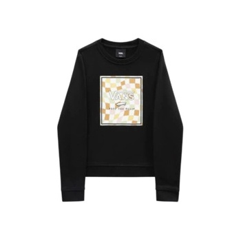 Vans Wavy Check Box Logo Crew čierna