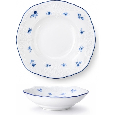 Thun 1794 Bernadotte misa kompótová modré ružičky 230 mm