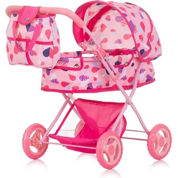 Chipolino Количка за кукли "Дора" сърчица (3800931060572)