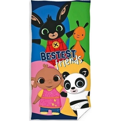 Carbotex Detská osuška Zajačik Bing Najlepší Priatelia 70 x 140 cm
