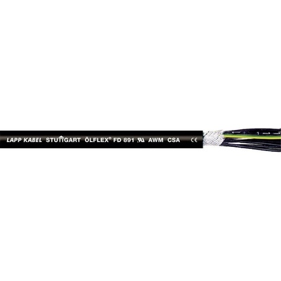 Lapp 1026412/500 kabel pro energetické řetězy FD 891 12 G 2.5 mm² černá 500 m
