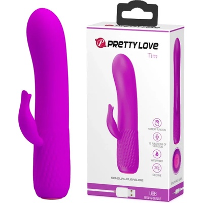 Мултифункционален мини вибратор в лилав цвят 15см. - Pretty Love Tim (DEBRA01135)