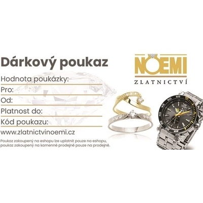 Dárková poukázka Zlatnictví Noemi