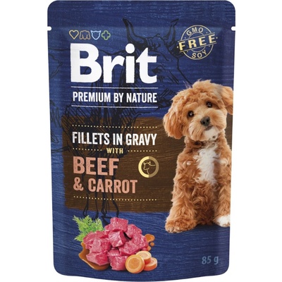Brit Premium by Nature Adult Dog Fillets in Gravy with Beef & Carrot 85 g – Zbozi.Blesk.cz