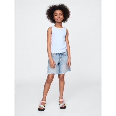 GAP 741010-00 Dětské džínové kraťasy Bermuda Modrá