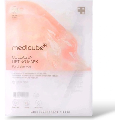 Medicube - Collagen Lifting Mask - Zpevňující kolagenová maska na obličej - 1ks/27g – Zboží Dáma