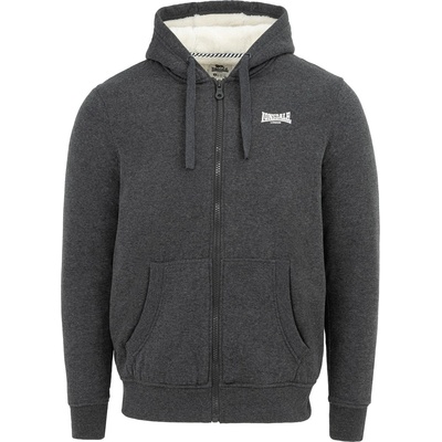 Lonsdale Яке Lonsdale Men's Cotton Long Sleeve Sherpa Jacket - Dark Grey
