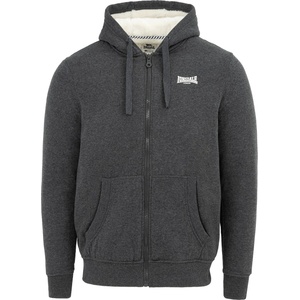 Lonsdale Яке Lonsdale Men's Cotton Long Sleeve Sherpa Jacket - Dark Grey