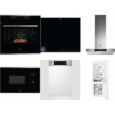 Set Electrolux KOEBP39X + LIR60433B + LFT426X + LMS2203EMX + EEM43300IX + ENT6TF18S