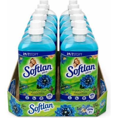 Softlan 3D Ultra aviváž se svěží tropickou vůní 12 x 650 ml