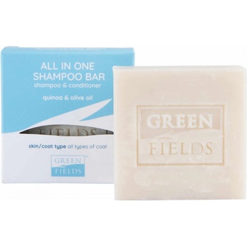 Image 1 of Green Fields - Шампоан и балсам бар за израснали кучета Greenfields All-in-One - 70 гр