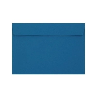 Obálka farebná C6 120g,114x162mm s pásikom,modrá (bal=5ks)