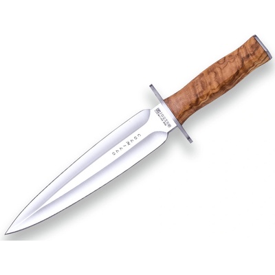 JOKER OLIVE WOOD HANDLE 21,5 CM FIXED BLADE DOUBLE EDGE CO108