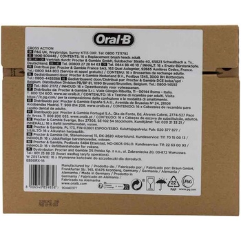 Oral-B Braun Oral-B комплект глави за електрическа четка за зъби Pro CrossAction, 16 броя (8006540859858)