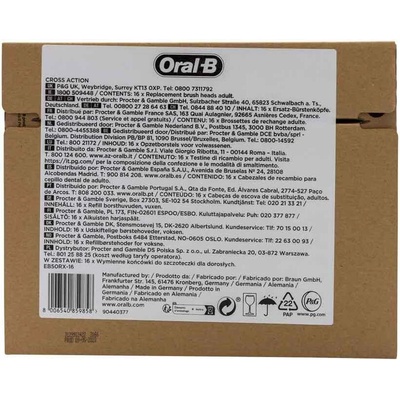 Oral-B Braun Oral-B комплект глави за електрическа четка за зъби Pro CrossAction, 16 броя (8006540859858)