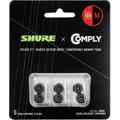 Shure Резервни тапички за слушалки in-ear серия SE и AONIC, размер M SHURE EACYF1